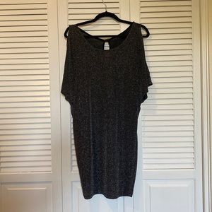 Silver & black dress - good condition